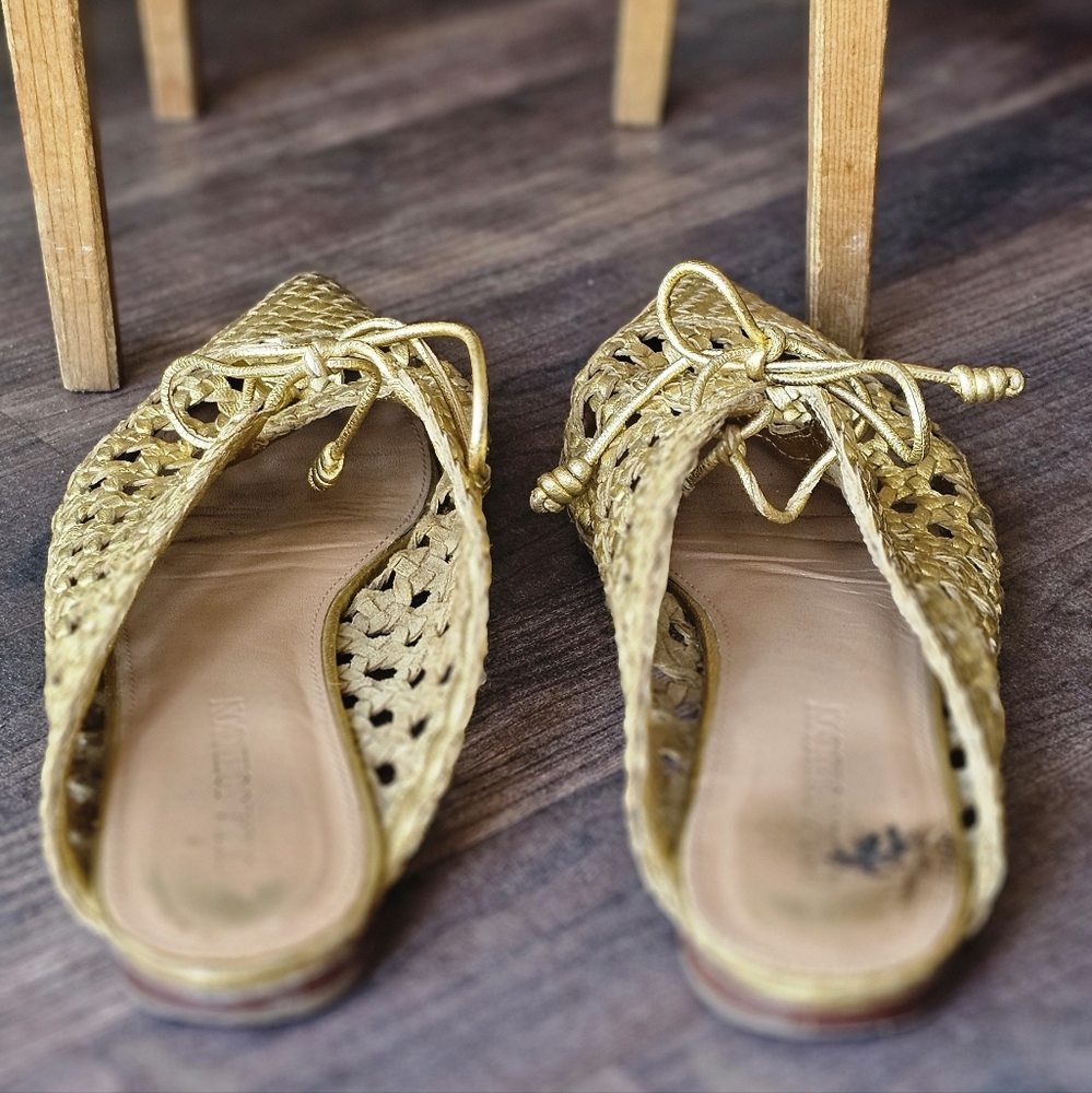 Ulla Johnson Belen Flats Gold - Picture 4 of 10